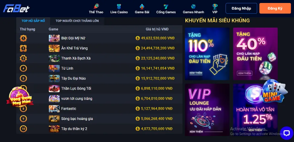 Sự kiện và giải đấu đặc biệt Min88